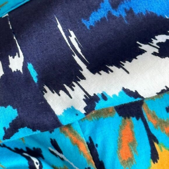 Chico's 1 Colorful floral print skirt womens size medium flowy cotton lined - Picture 9 of 10